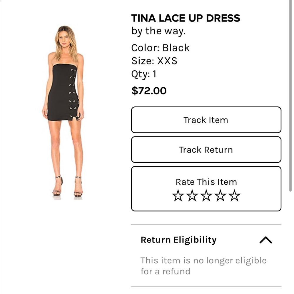 TINA LACE UP DRESS - by the way.